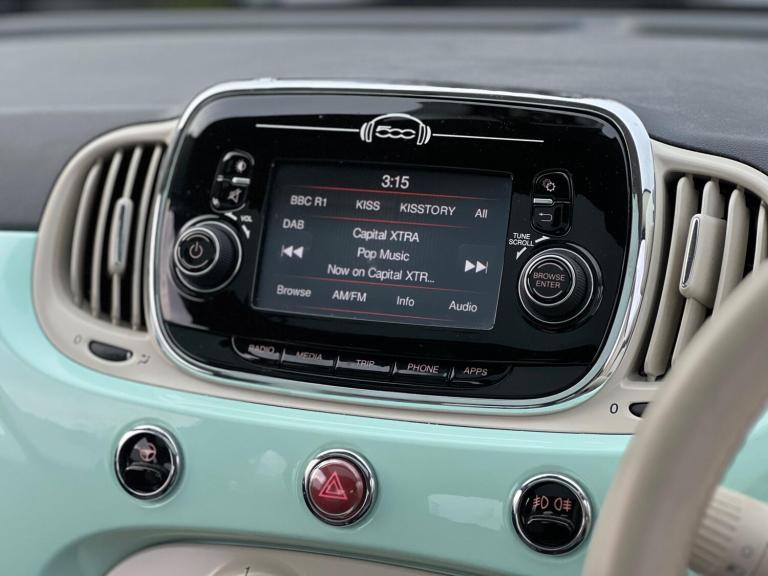 2016 Fiat 500 1.2 Lounge Euro 6 (s/s) 3dr HATCHBACK Petrol Manual