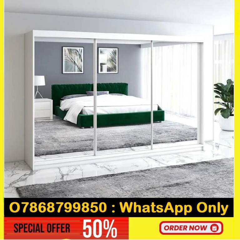 Double Door Wardrobe Or Triple Doors Mirror Wardrobes For Sale