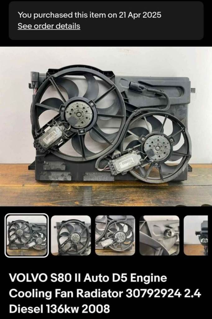 Volvo Radiator fan