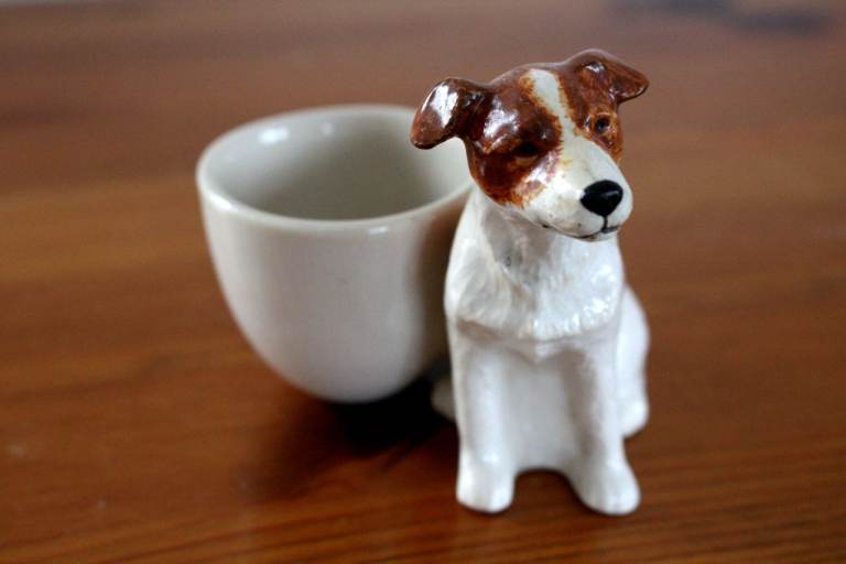 Quil Jack Russell Terrier Egg Cup 8cm High