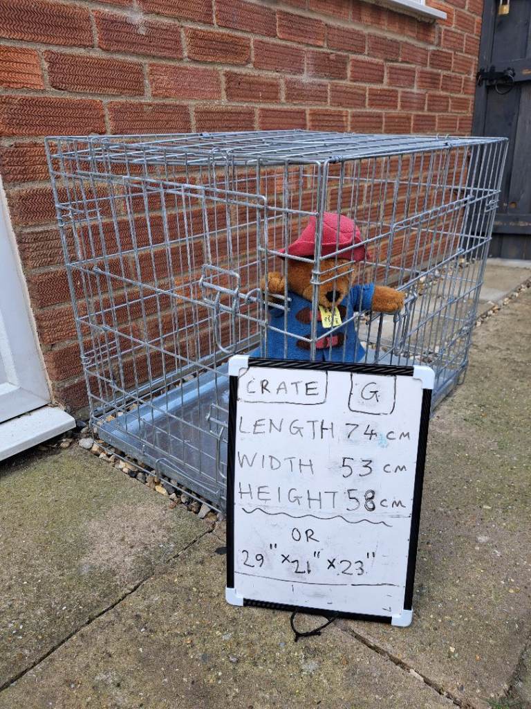 Steel dog cage puppy crate 