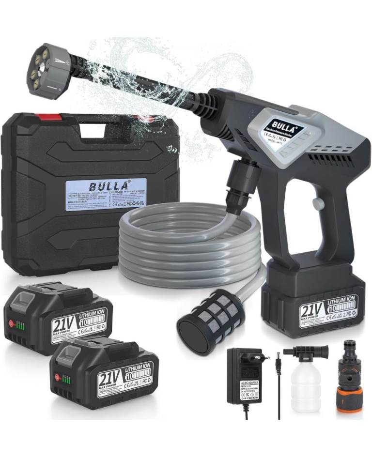 Cordless Pressure Washer 21V Portable Power Washer 2x 4.0Ah Batteries NEW