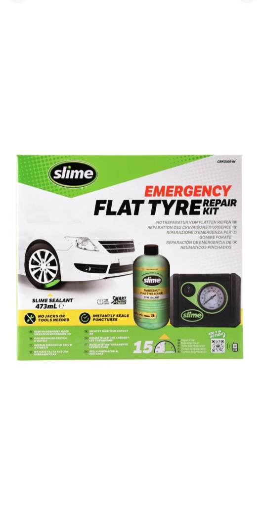 slime tyre inflator kit brandnew 