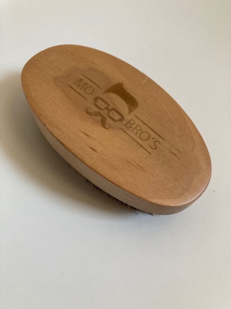 Brand new Mo Bro's beard brush made of wood with natural boar bristles / RRP £15