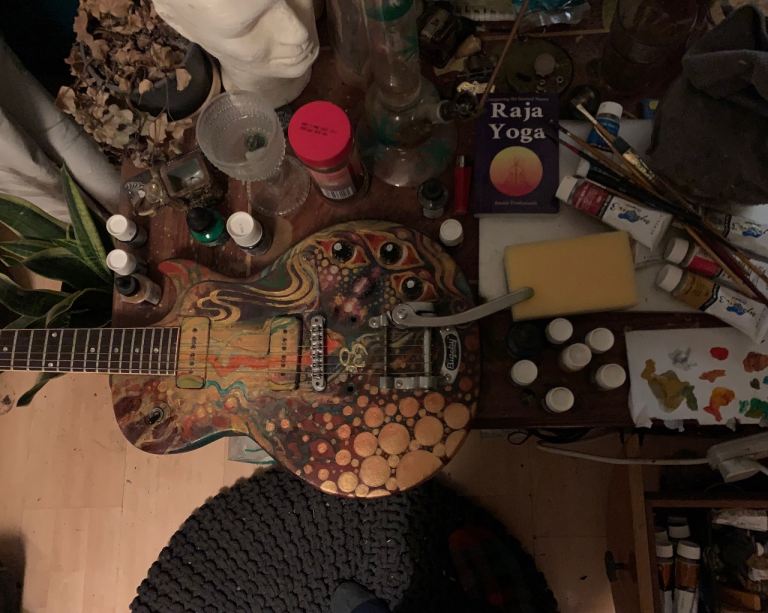 1978 Gibson Les Paul Special 55-77 USA RARE Hand painted