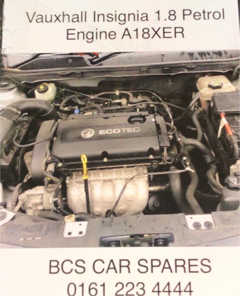 Vauxhall insignia Engine. A18 XER.  FULLY TESTED INC WARRANTY 