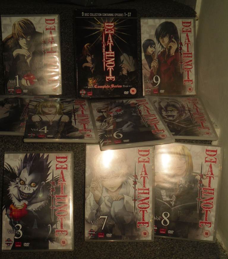 manga anime Death Note Complete Series 9-Disc DVD Collection | in ...