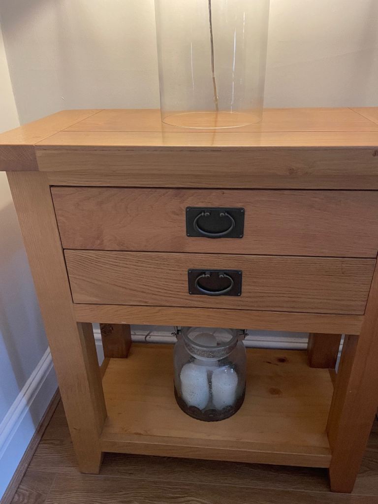 Lovely oak sideboard & console table for sale 
