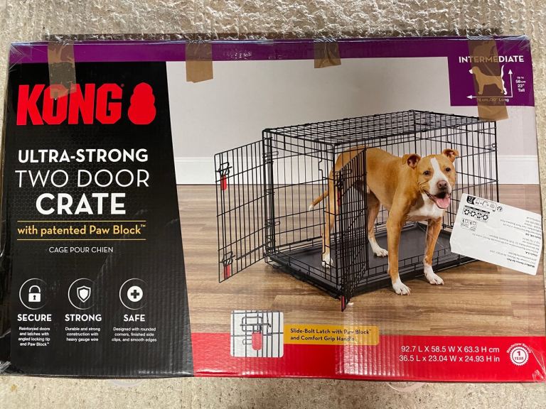 KONG Ultra-Strong Secure Folding Dog Crate 