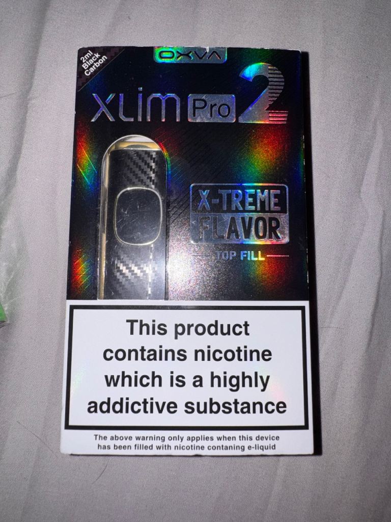OXVA xlim pro 2 black carbon vape