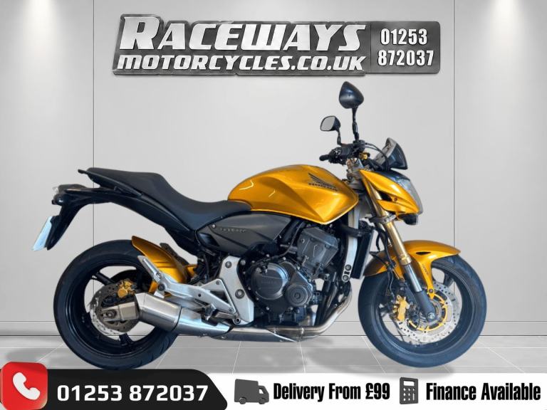 HONDA CB600F HORNET 2008 GOLD 21,568 MILES USED MOTORCYCLE