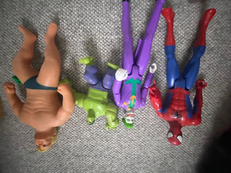 Marvel characters and Stretch Armstong