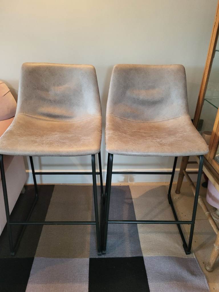 Two Next Grey Bar / Island Seats