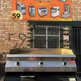 90cm Table Top Garland 3 Phase Electric Griddle Burger cafe Kebab Equipment