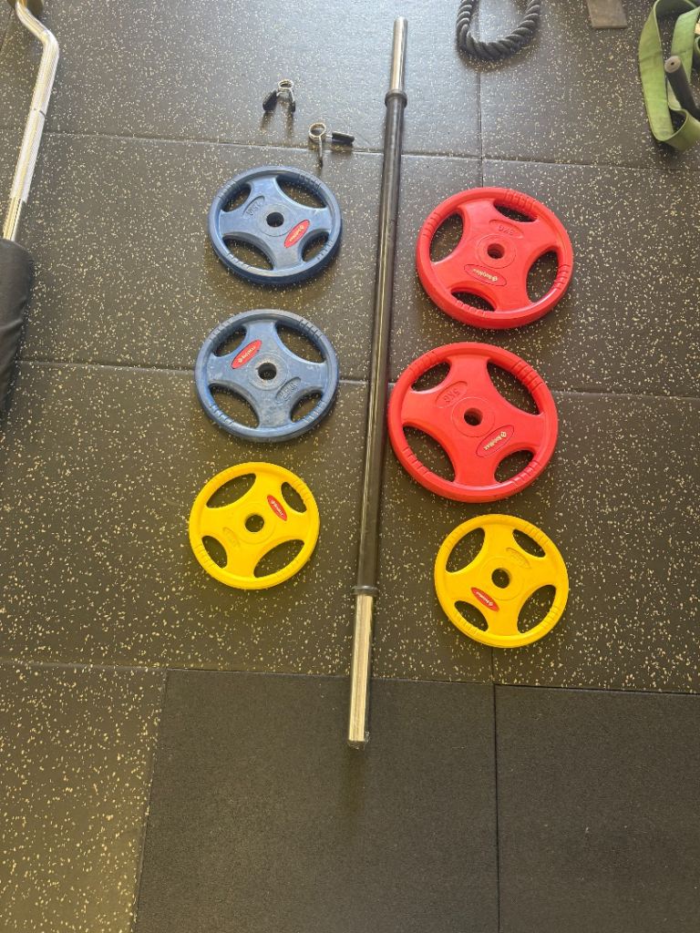 Bodymax bar and weights 