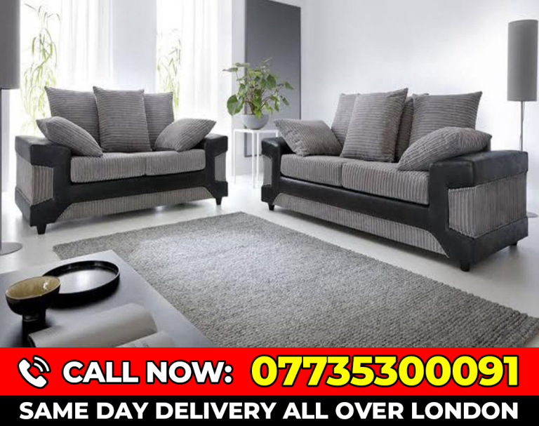 (YES) Corner or three and two seater sofa set 