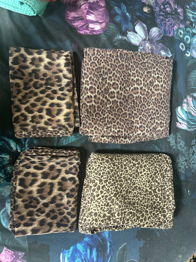 Leopard Bedding set duvet cover pillow cases double home b&b bedroom 