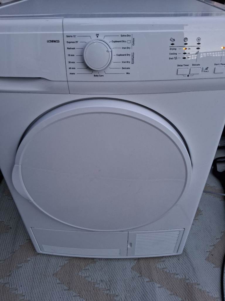 Logik condenser dryer 8kg 