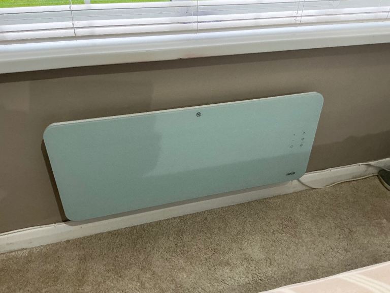 Princess 2000w Smart Glass Panel Heater WHITE