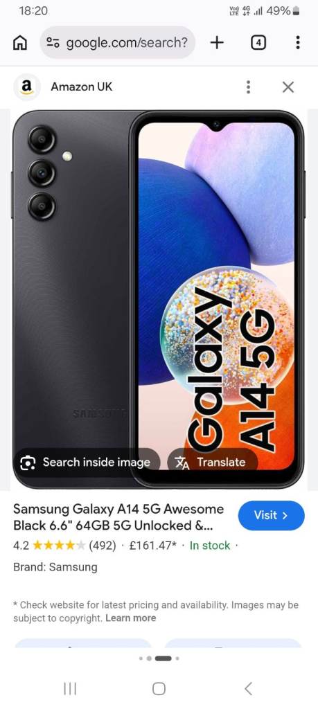 Samsun Galaxy A14 5G Dual Sim
