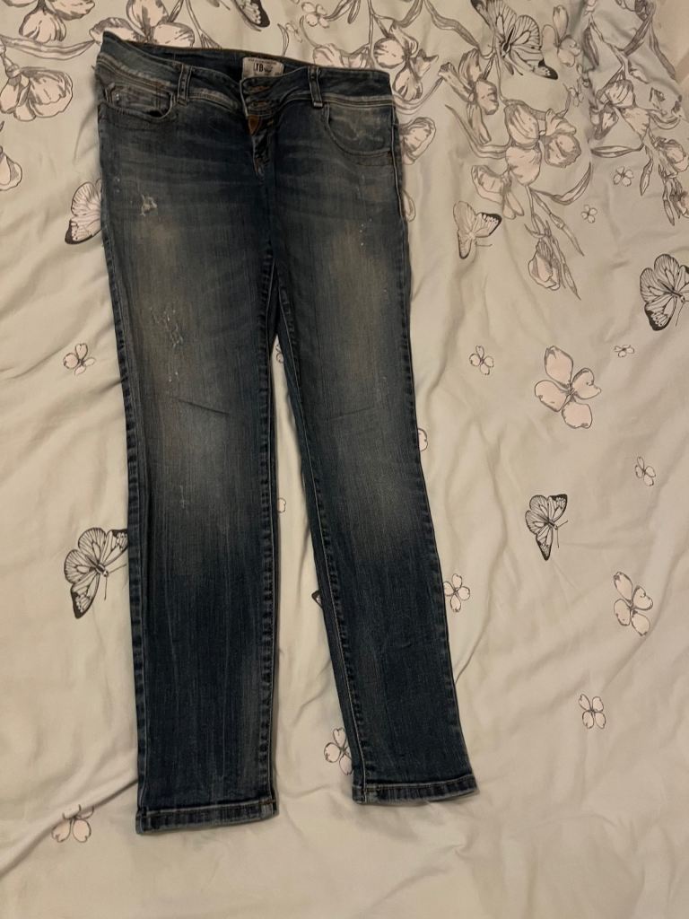 Denim hand made trousers 