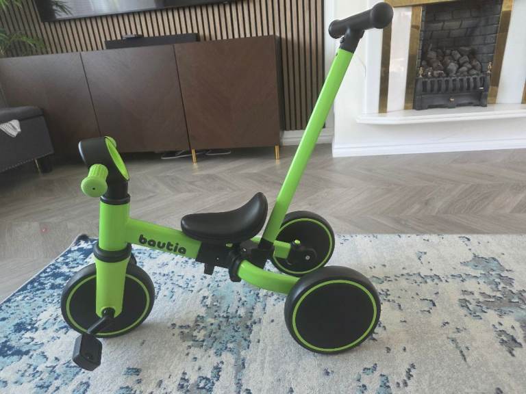 Bautia 5-in-1 Kids Tricycle Balance Bike Ages 1-4 Parent Handle