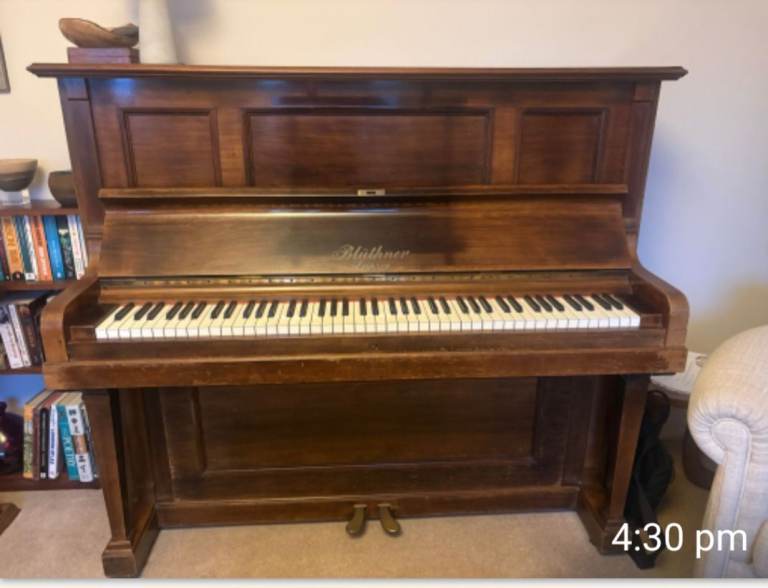Bluthner Upright Piano - Recently Tuned - Good Condition