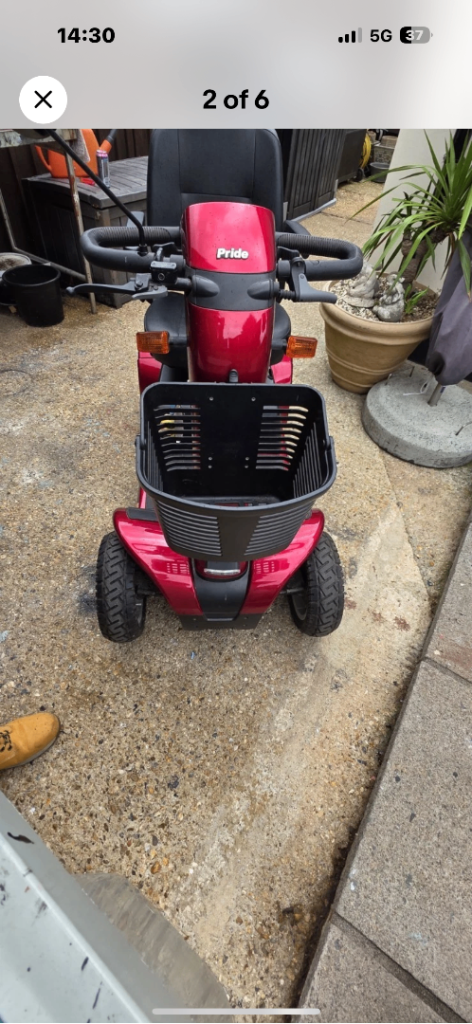 Pride Colt pursuit Mobility Scooter – Red, Good Condition