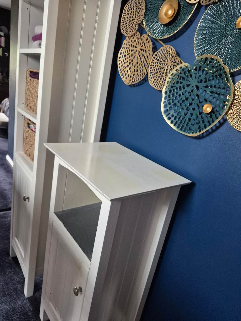 3 piece white, original Next, bathroom furniture 