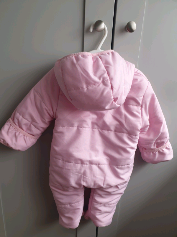 Baby girls snowsuit 6-9 months
