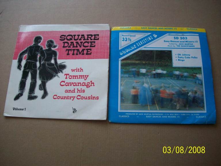 Square Dance Time X2 Vinyl 7" records, Folk/Country EPs