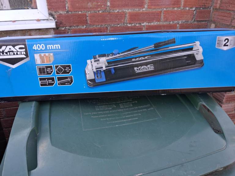 NEW Mac Allister 400mm Tile Cutter - Boxed (PICK UP ONLY)