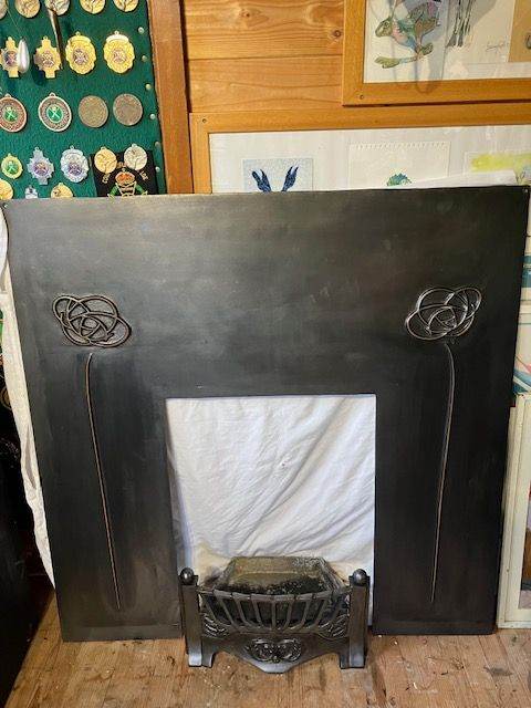 Cast iron fireplace