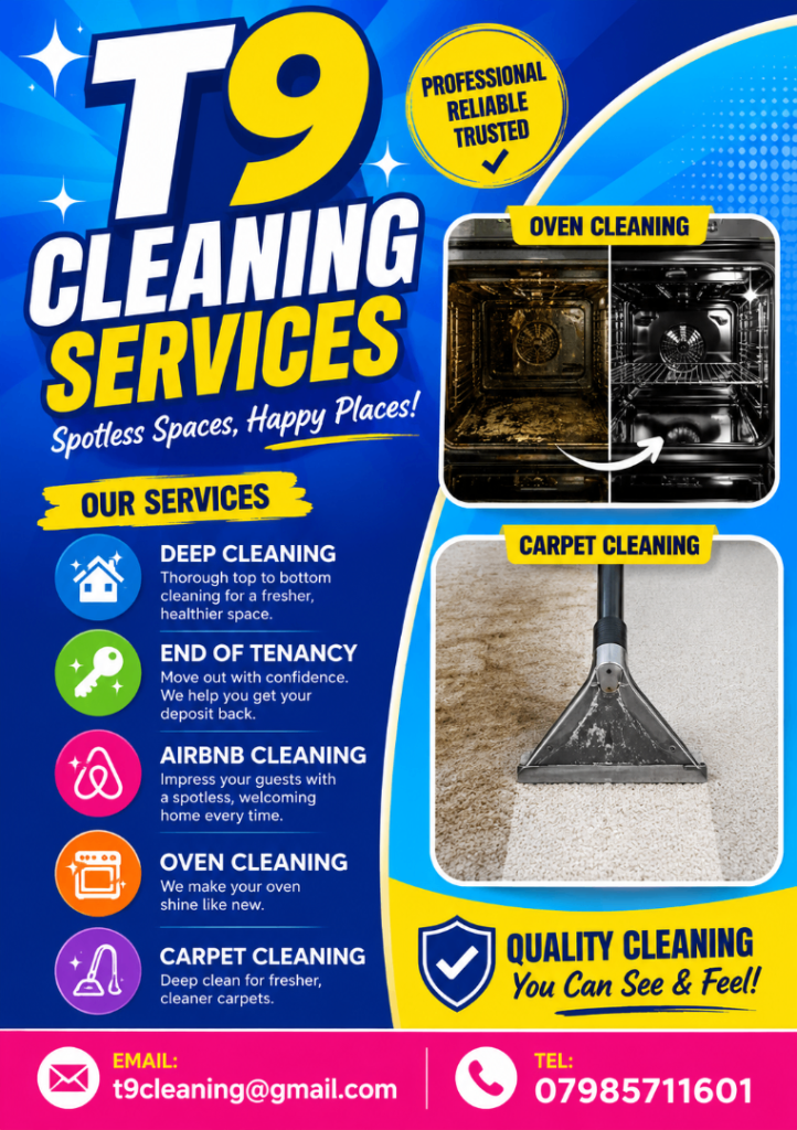 T9 Cleaning Service – End of Tenancy & Airbnb Cleaning Specialists
