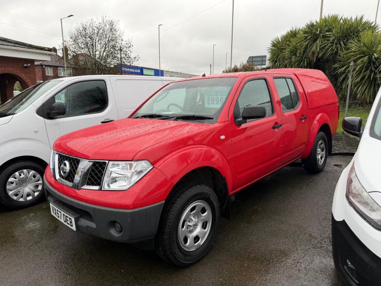 2007 57 NISSAN NAVARA 2.5 DCI 169 TREK KING CAB 4dr PICK-UP RED FIRE SERVICE