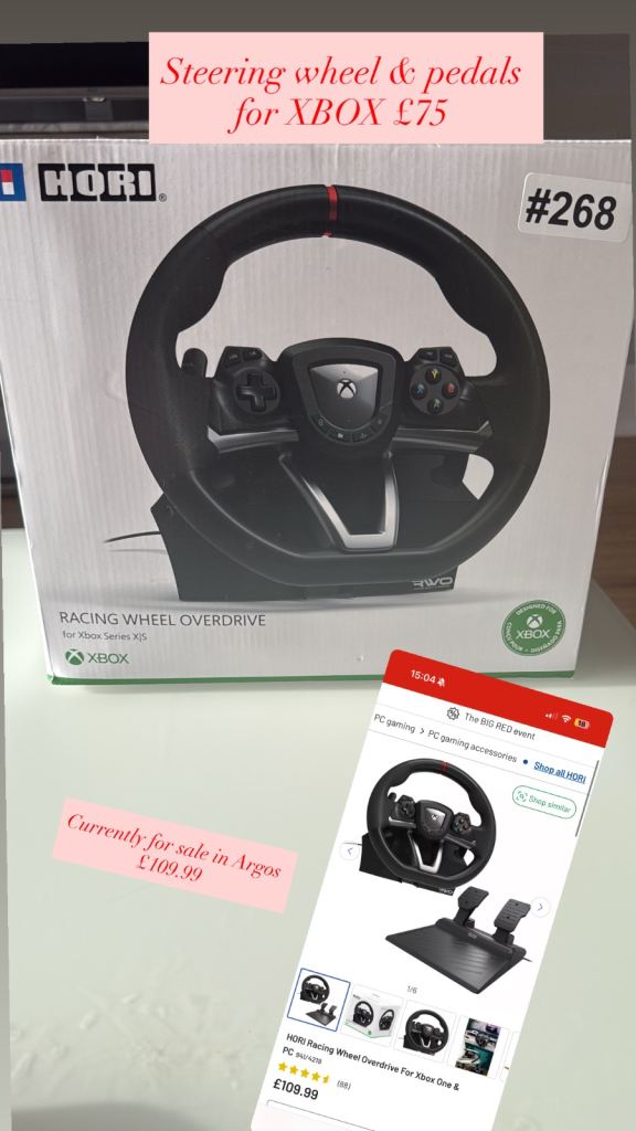 HORI XBOX Racing wheel overdrive with pedals 