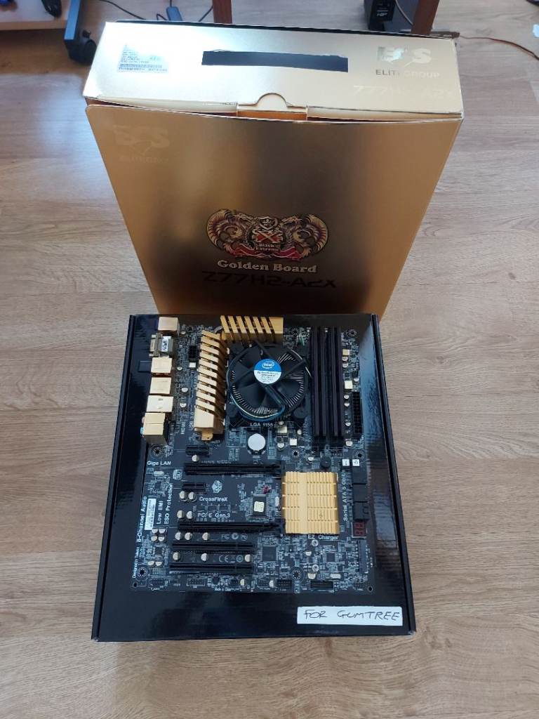 ECS Z77H2, Intel I5 3570 quad-core and 4x2GB Corsair DDR3 combo for sale  