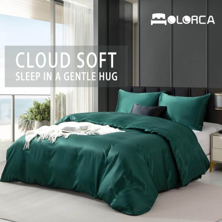 new Satin Bedding Set （double）Cool Touch