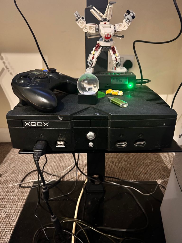 Orginal Xbox with Kaico digital upscaler