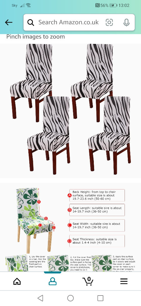 Black and white  chair covers 