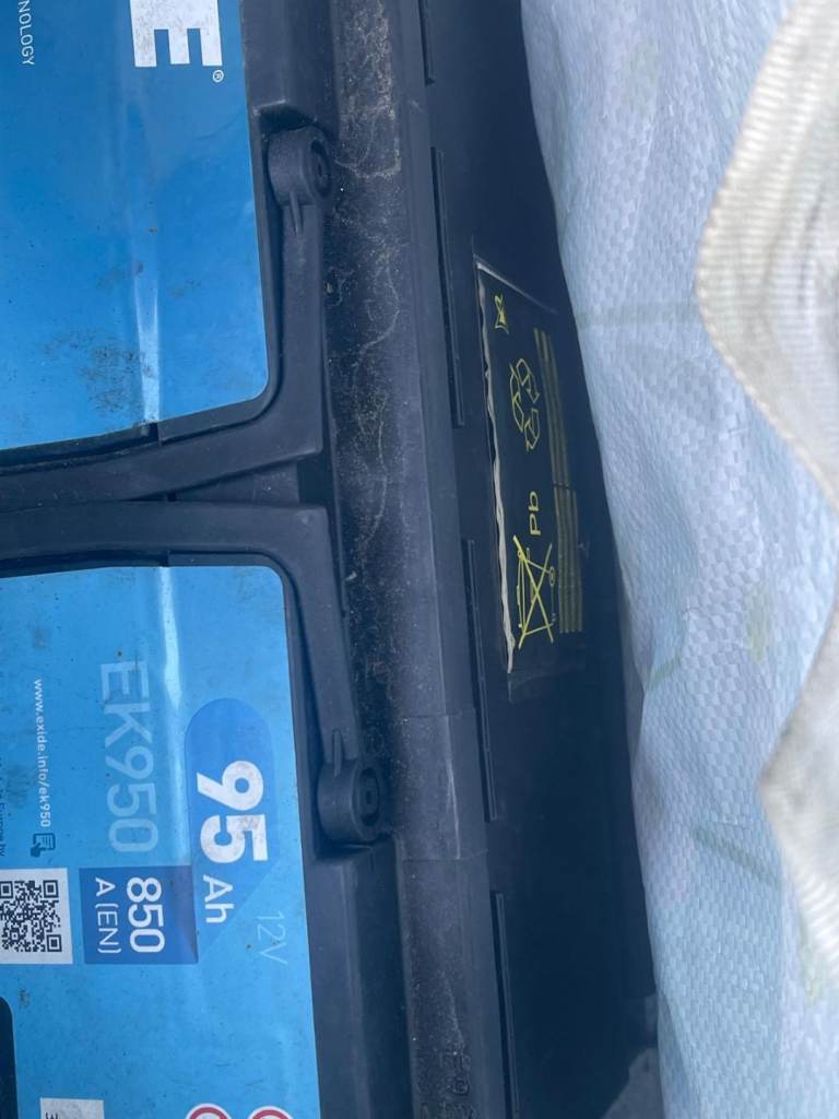 EXIDE AGM EK950 95Ah 850A Car Battery – Collection Only For sale: EXIDE AGM EK950 car battery.