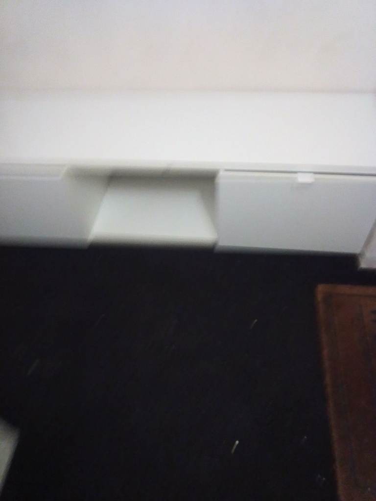 150cm... White glossy TV unit with two draws and one shelf