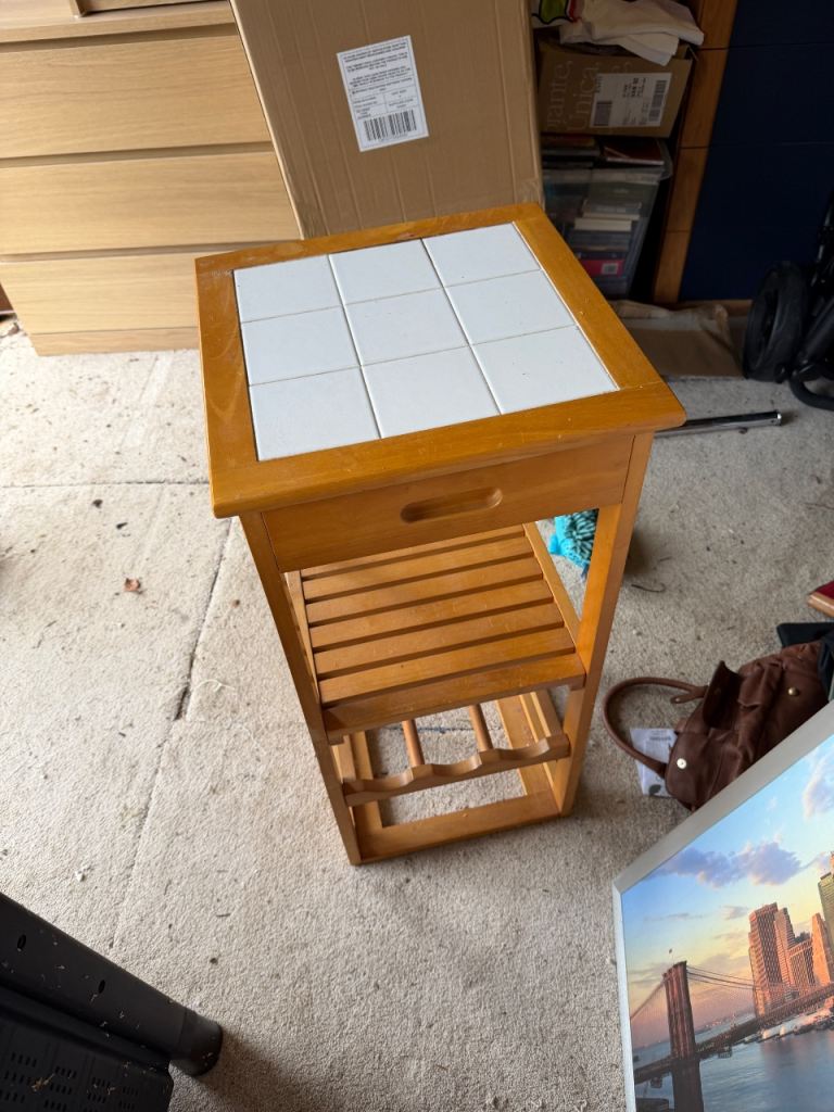 Free small tiled butchers block