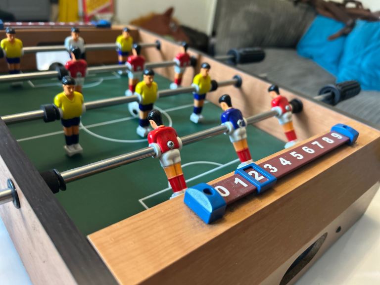 Old school Mini Tabletop Foozball Game Set Portable Indoor Soccer 