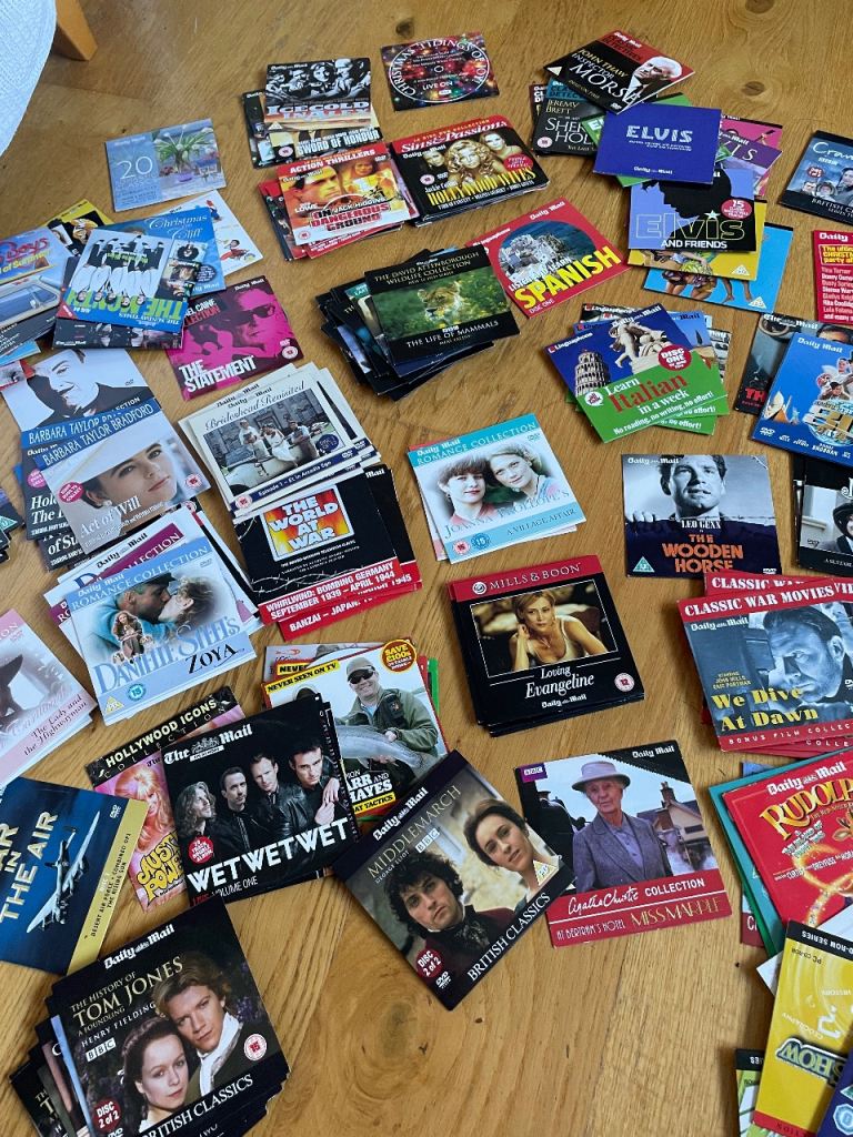 Free Huge bundle of 200 + DVD’s and some CD’s