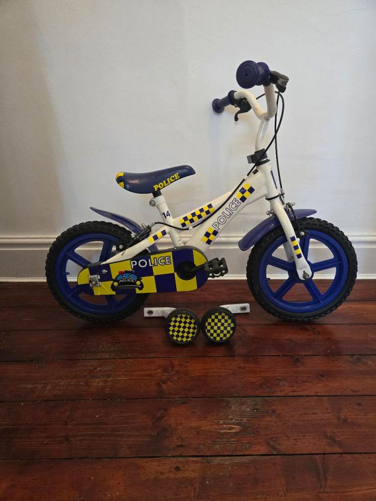 14" Bike Pre-owned, Hardly Used, First Bike With Stabilisers