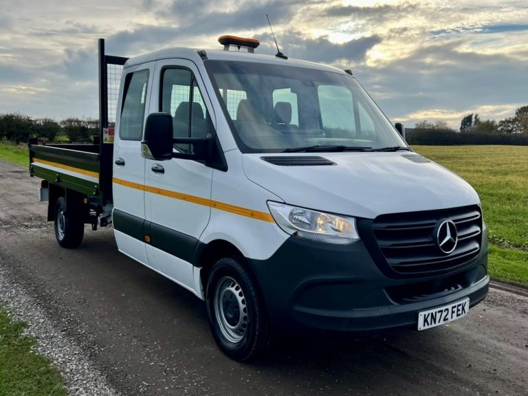 MERCEDES-BENZ SPRINTER 2.1 315 CDI L3 DOUBLE CAB CREW CAB TIPPER White Manual D