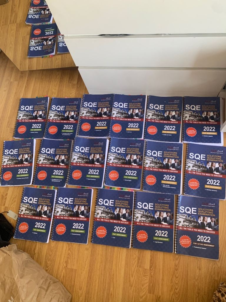 SQE 1 17 textbooks and mocks