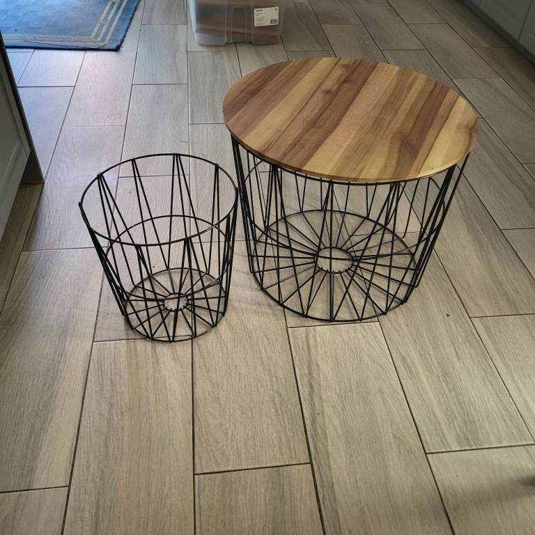 Next table storage and bin set