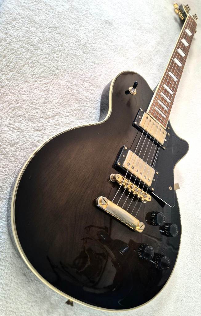 Axl Les Paul Custom Black-burst Electric Guitar 